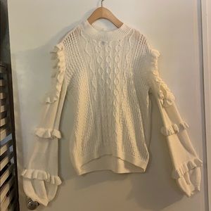 Express™️ White Women’s Sweater.